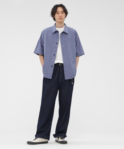 MHL　メンズ　近年モデル　ゆったり　ショートスリーブシャツ MHL.（エムエイチエル） tシャツ DRY COTTON JERSEY メンズ : ZOZOTOWN