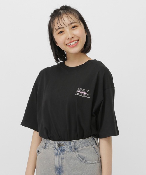 GLOBAL WORK（グローバルワーク） tシャツ GIRLグラフィック半袖T