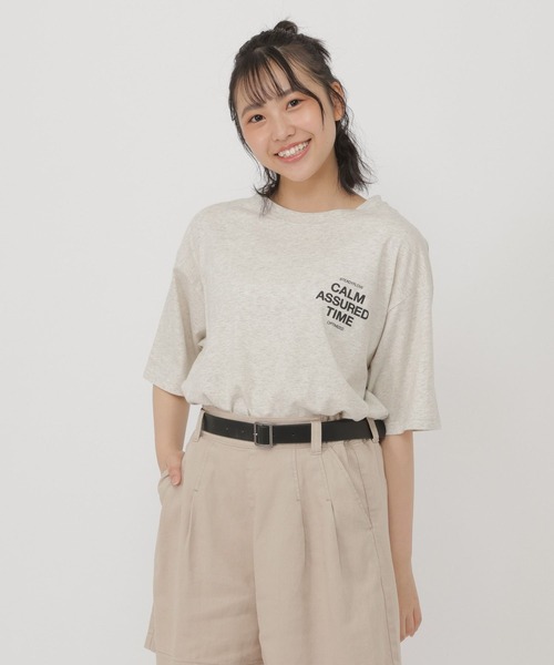 GLOBAL WORK（グローバルワーク） tシャツ GIRLグラフィック半袖T