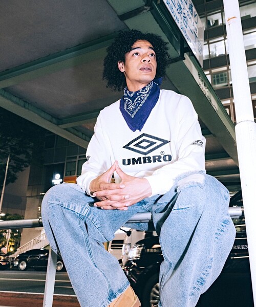 umbro（アンブロ） スウェットカットソー MEDIUM ホワイト メンズ