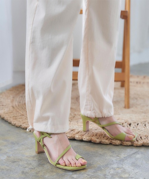 「titivate」 カーゴパンツ M ライトカーキ レディース_画像4