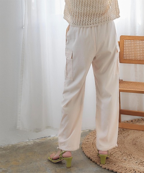 「titivate」 カーゴパンツ M ライトカーキ レディース_画像6