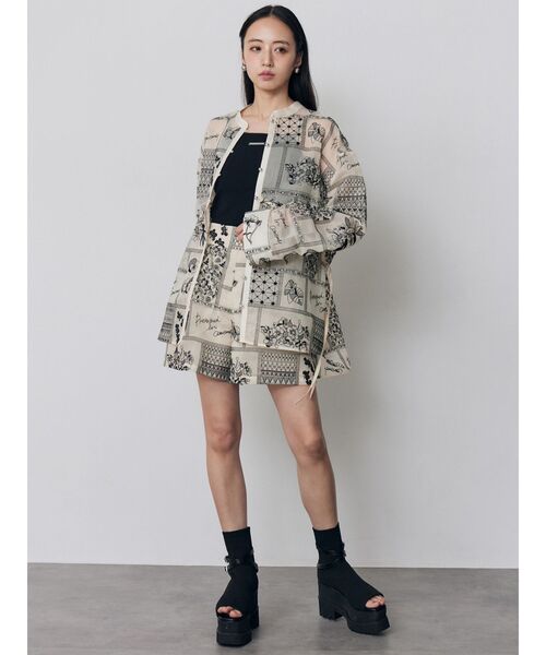 MURUA（ムルーア） パンツ 「セットアップ対応」タックレースショート