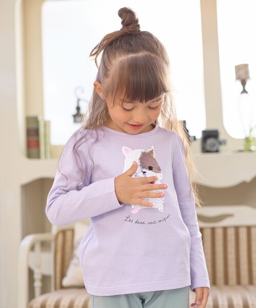「ANY」 「KIDS」長袖カットソー 140 パープル キッズ_画像9