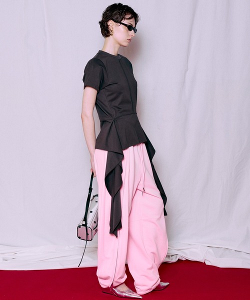 スウェットパンツ ジャージ 「PRE-ORDER」Front Zip Sweat Pants/フロントZIPスウェットパンツ レディース メンズの画像