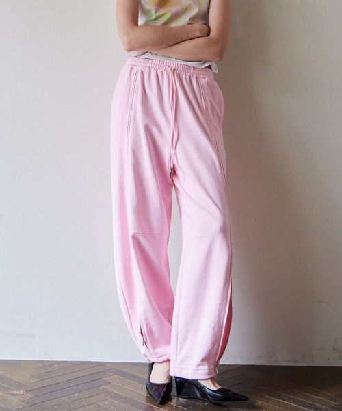 スウェットパンツ ジャージ 「PRE-ORDER」Front Zip Sweat Pants/フロントZIPスウェットパンツ レディース メンズの画像