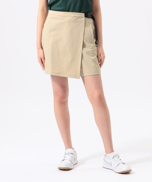 スカート ORANGE LABEL / ベルテッド 撥水 ストレッチ ラップキュロット（UVカット・接触冷感）の画像
