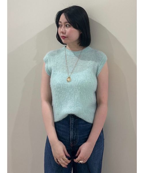 Mila Owen（ミラオーウェン） 半袖ニット F ミント レディース