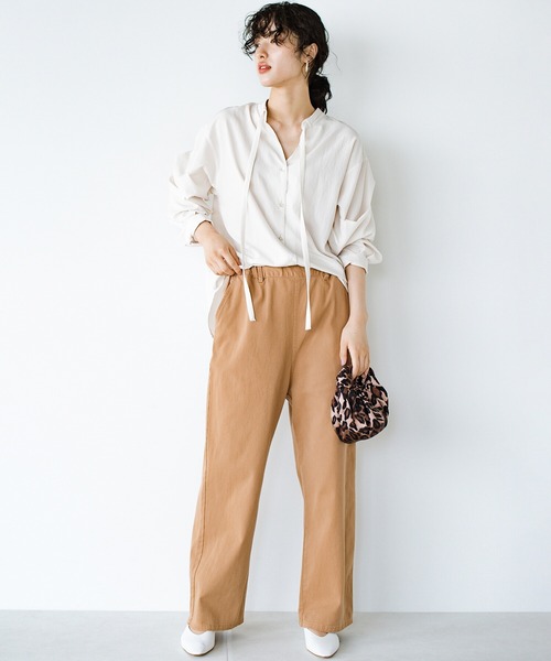 「hunch」 パンツ ONE SIZE ベージュ レディース_画像2
