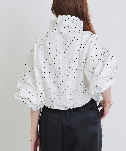 PICCIN（ピッチン） ブラウス シャツ ザビエルドット柄ブラウス