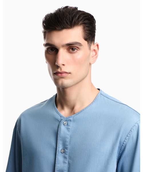 EMPORIO ARMANI シャツ 「エンポリオ アルマーニ」Icon ヘンリーネック
