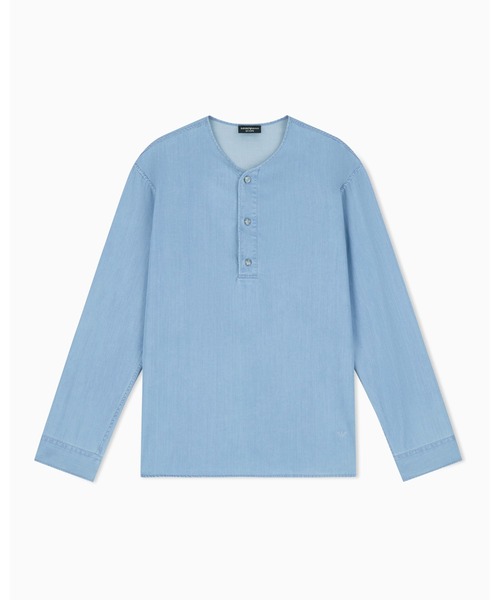 EMPORIO ARMANI シャツ 「エンポリオ アルマーニ」Icon ヘンリーネック