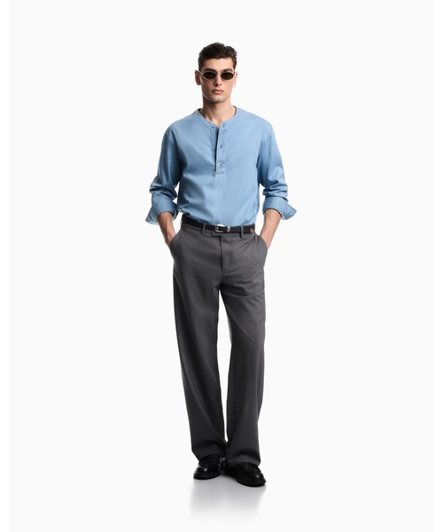 EMPORIO ARMANI シャツ 「エンポリオ アルマーニ」Icon ヘンリーネック