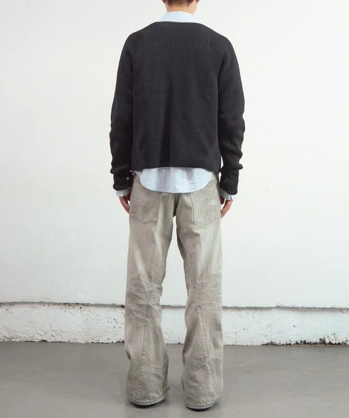 ジーンズ 「NVRFRGT」3D TWISTED WIDE LEG JEANS メンズの画像