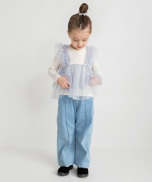 「branshes」 「KIDS」長袖カットソー 130 グレー キッズ_画像2