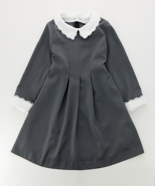 「Catherine Cottage」 「KIDS」長袖ワンピース 150 ネイビー キッズ_画像2
