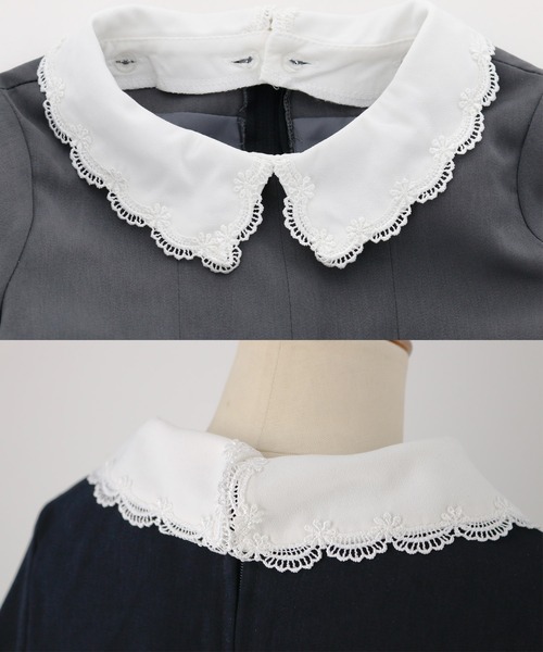 「Catherine Cottage」 「KIDS」長袖ワンピース 150 ネイビー キッズ_画像5