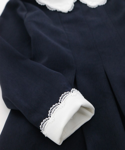 「Catherine Cottage」 「KIDS」長袖ワンピース 150 ネイビー キッズ_画像6