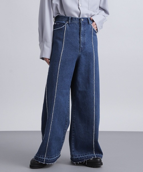 「HARE」 デニムパンツ SMALL ブルー メンズ_画像5