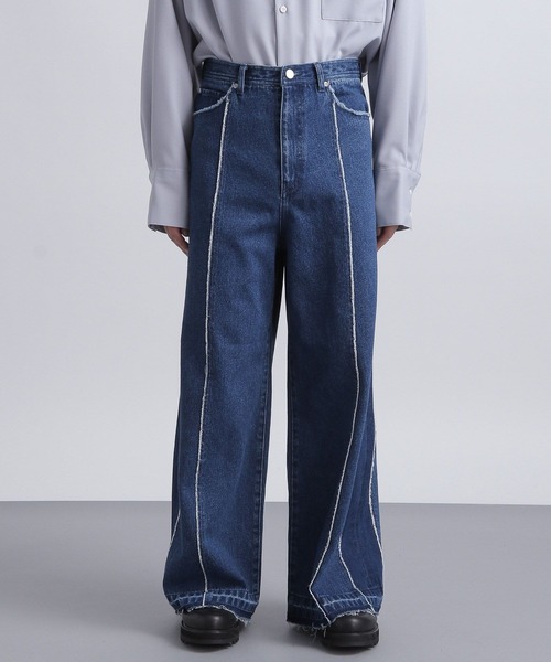 「HARE」 デニムパンツ SMALL ブルー メンズ_画像6