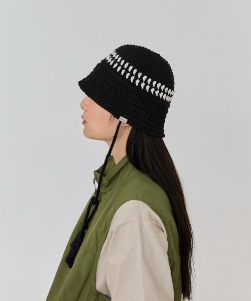 「OVERRIDE」 ハット 57~59cm ネイビー レディース_画像5