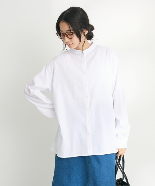 「CRAFT STANDARD BOUTIQUE」 長袖ブラウス FREE ブラック×ホワイト レディース_画像4