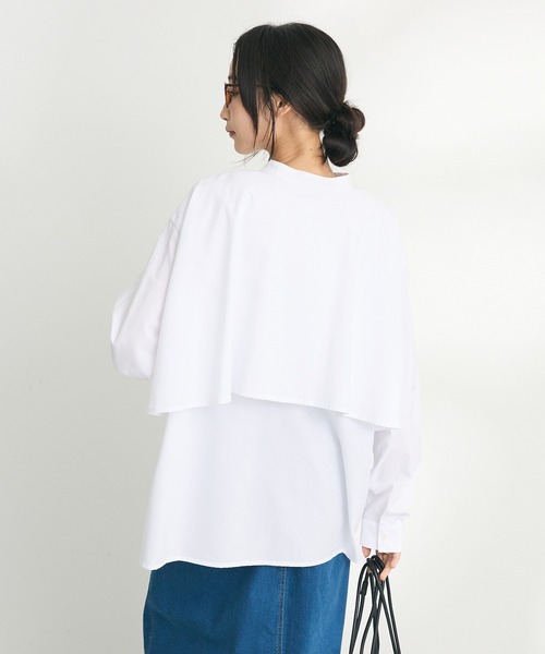 「CRAFT STANDARD BOUTIQUE」 長袖ブラウス FREE ブラック×ホワイト レディース_画像5