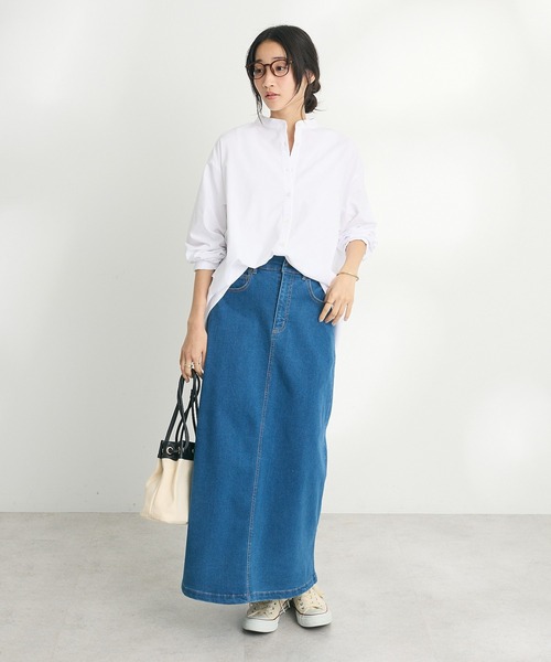 「CRAFT STANDARD BOUTIQUE」 長袖ブラウス FREE ブラック×ホワイト レディース_画像6