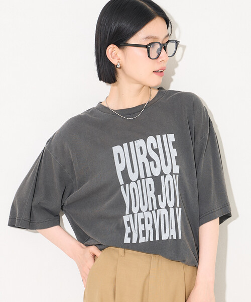 FREAK'S STORE（フリークスストア） tシャツ ピグメント ロゴTシャツ
