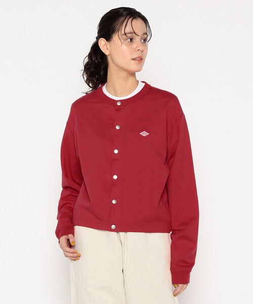 【人気 】DANTON 綿素材カーディガン レッド日本製 Danton（ダントン） カーディガン 38 レッド レディース : ZOZOTOWN