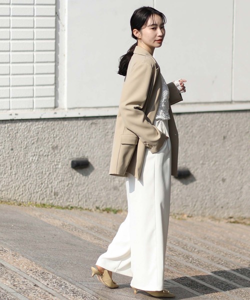 「Gready Brilliant」 長袖ブラウス 38 オフホワイト レディース_画像3