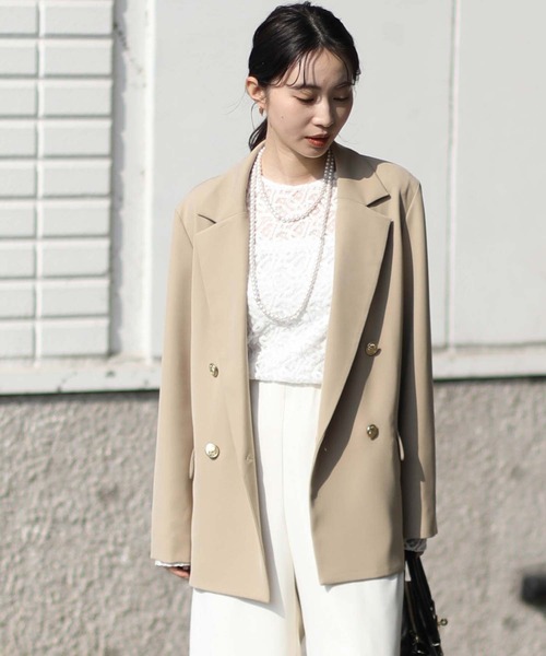 「Gready Brilliant」 長袖ブラウス 38 オフホワイト レディース_画像8