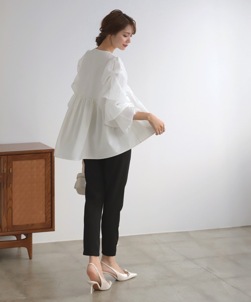 「MERAKI」 パンツ M ネイビー レディース_画像5