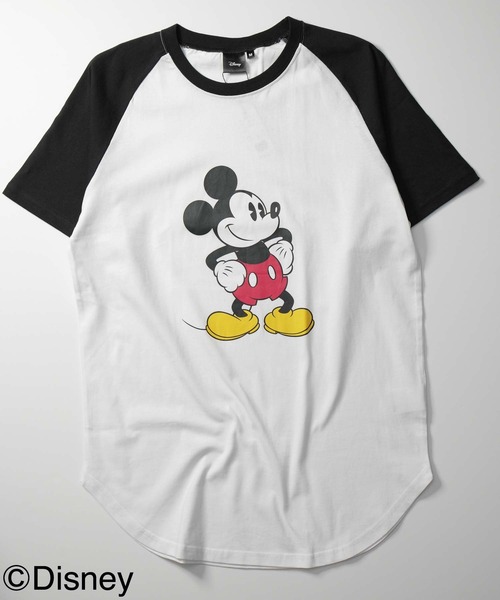 SAINT LAURENT Disney ミッキー ラグラン カットソー Disney（ディズニー） tシャツ 「Disney/MICKEY MOUSE 」ミッキー
