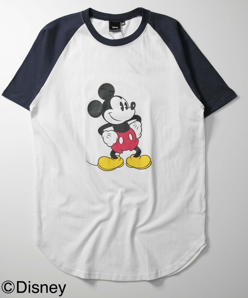 B'z ディズニー ラグランTシャツ Lサイズ ミッキーマウス Disney（ディズニー） tシャツ 「Disney/MICKEY MOUSE 」ミッキー