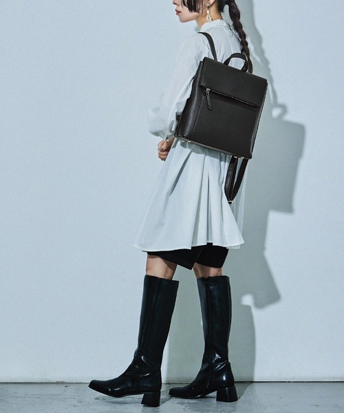 「HUNDRED」 リュック ONE SIZE グレイッシュベージュ レディース_画像5