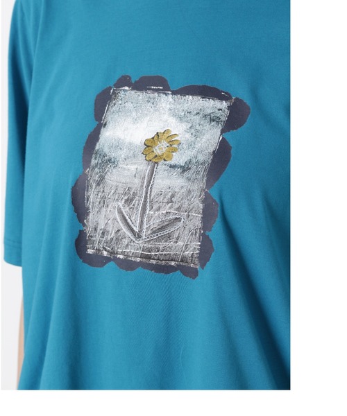 【新品】スーパーハッカ　オバタクミ「心の中の絵本」総刺繍ドルマンシャツ　ゆったり SUPER HAKKA（スーパーハッカ） tシャツ 半袖 SUPER HAKKA×武内明子
