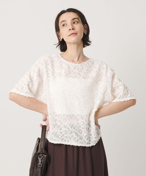 BEAUTY＆YOUTH UNITED ARROWS ブラウス シャツ 半袖 「WEB限定」シアー