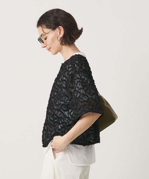 BEAUTY＆YOUTH UNITED ARROWS ブラウス シャツ 半袖 「WEB限定」シアー 