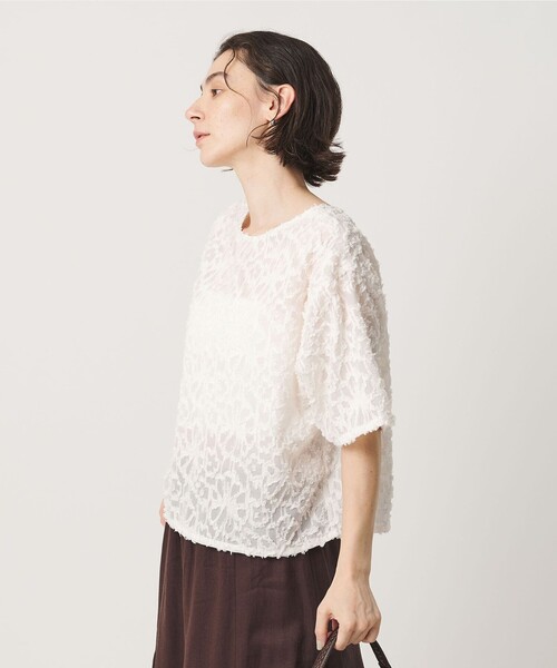 BEAUTY＆YOUTH UNITED ARROWS ブラウス シャツ 半袖 「WEB限定」シアー