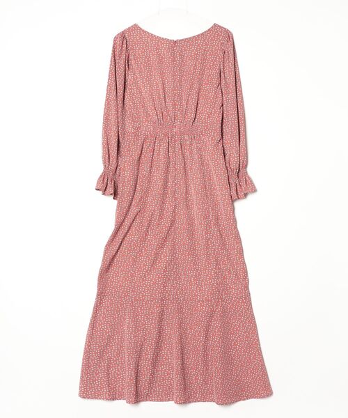 「MADEMOISELLE ROPE'」 長袖ワンピース 38 ピンク系その他2 レディース_画像2
