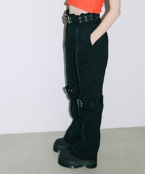 「X-girl」 パンツ X-SMALL ブラック レディース_画像7