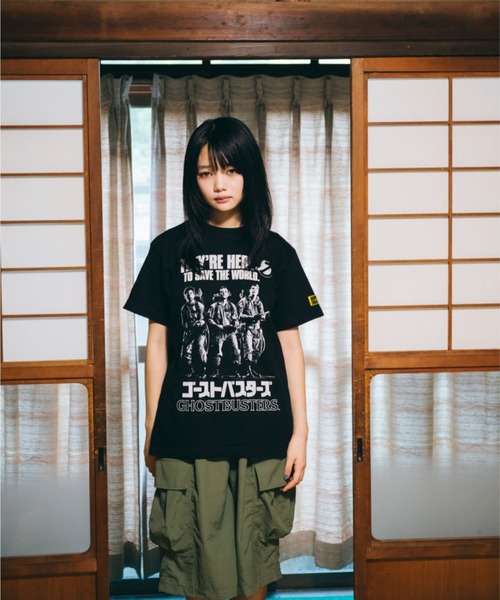 tシャツ ゴーストバスターズ SAVE THE WORLD（プロトンパックブラック