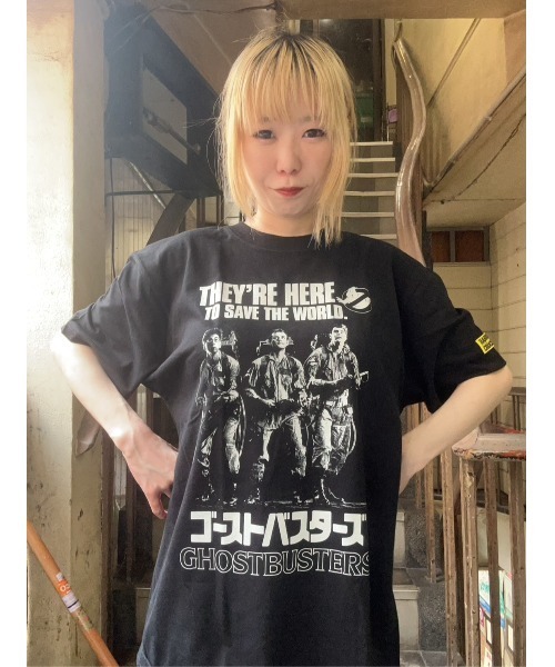 tシャツ ゴーストバスターズ SAVE THE WORLD（プロトンパックブラック