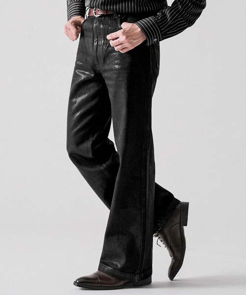 【CLEL】Coating Denim Pants / コーティングデニムパンツ CLEL（クレイル） ジーンズ 「CLEL」Coating Denim Pants