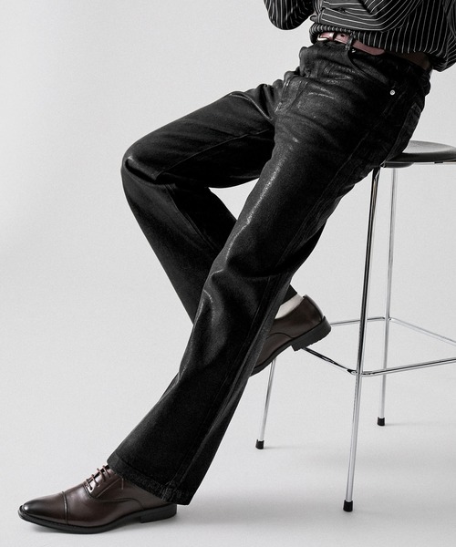 CLEL（クレイル） ジーンズ 「CLEL」Coating Denim Pants