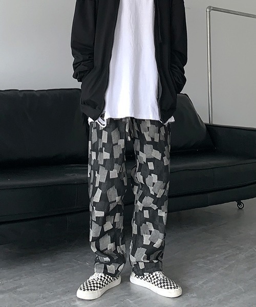 「NOWLE」 デニムパンツ LARGE ブルー メンズ_画像2