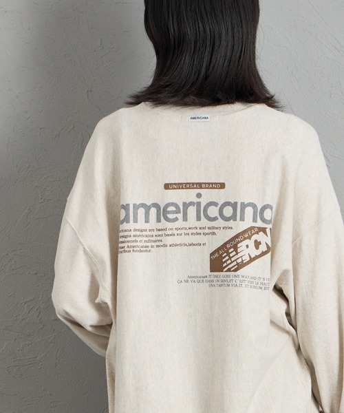 AMERICANA（アメリカーナ） tシャツ バックプリントロンT レディース