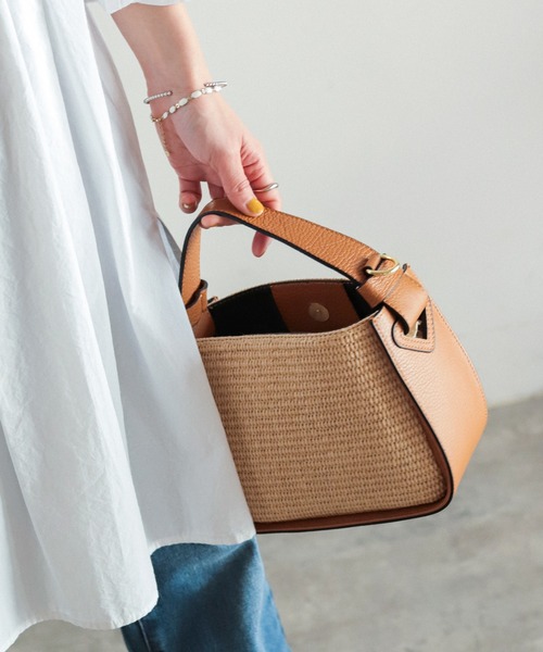 バッグ ハンドバッグ 【Marant】ラフィアコンビワンハンドルスモールBAG|ZOZOTOWN PayPayモール店|02