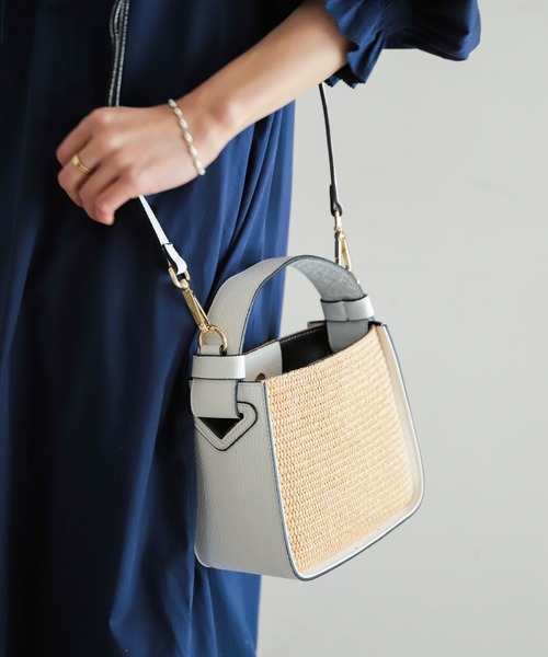 バッグ ハンドバッグ 【Marant】ラフィアコンビワンハンドルスモールBAG|ZOZOTOWN PayPayモール店|05